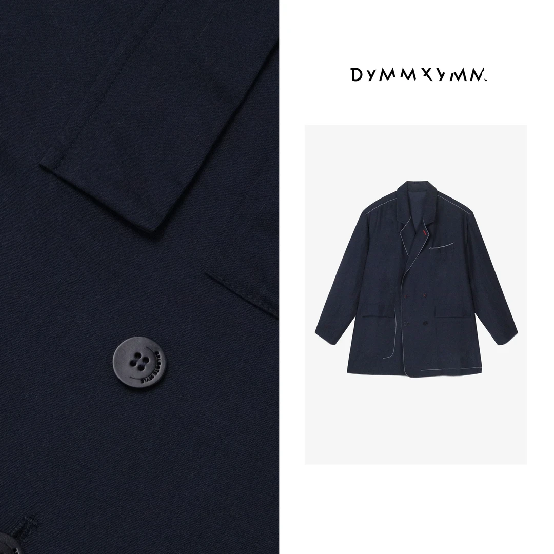【DYMMXYMM】-.夏款极简风亚麻混纺百搭明线外套-W25663