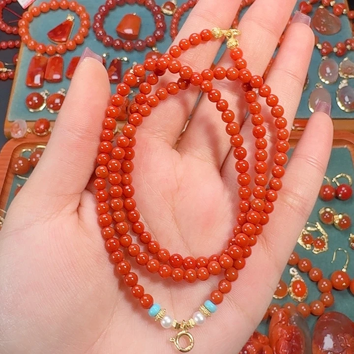 南红玛瑙未镶嵌4+万能链