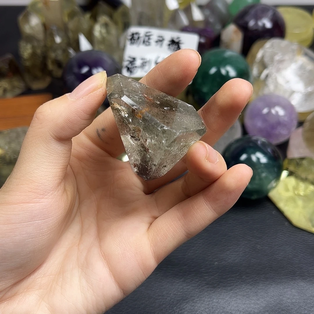 珠宝半成品紫晶未镶嵌391水晶石