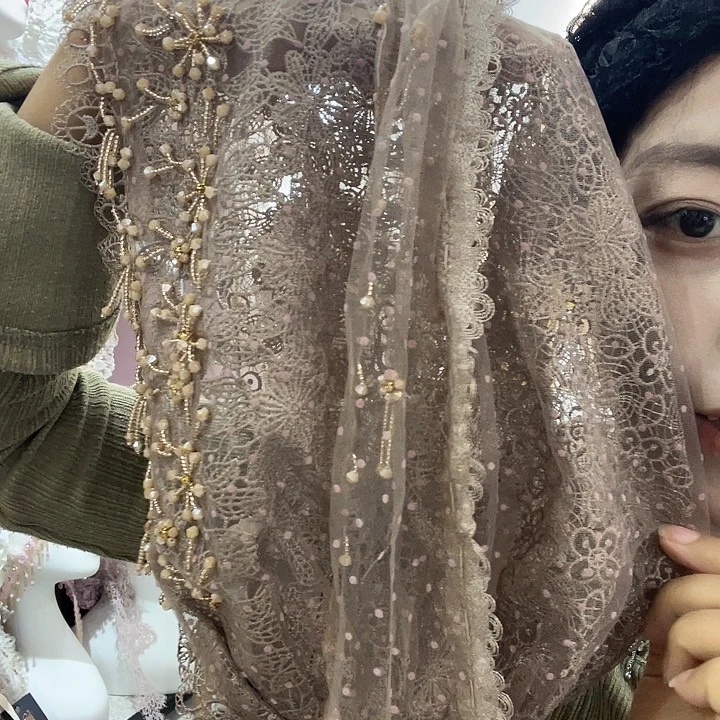 头层牛皮革棕色新款福利纱巾