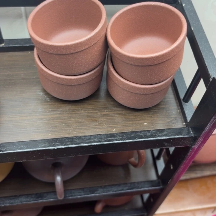 茶壶紫砂原矿紫泥杯70cc