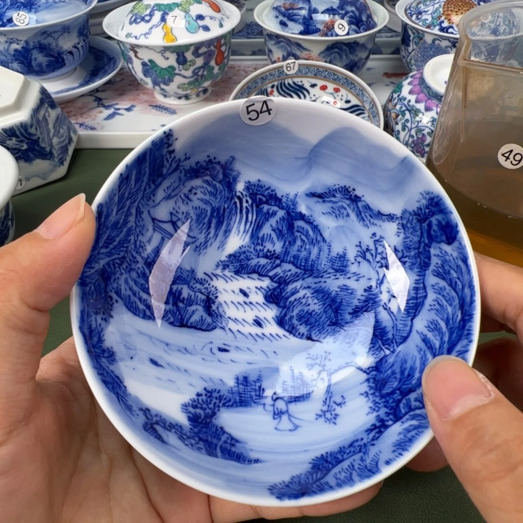 景德镇纯手工纯手绘茶具木木54