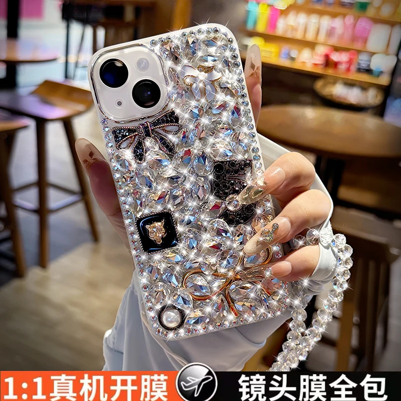 适用oppo荣耀300苹果15plus绳vivo2镜头膜16promax华为14手机壳13