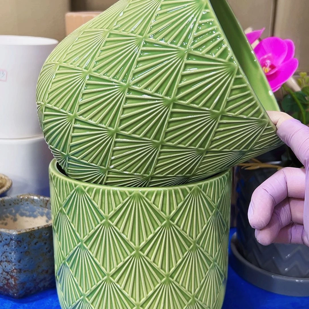 外贸尾单陶瓷花盆凑单10米包邮