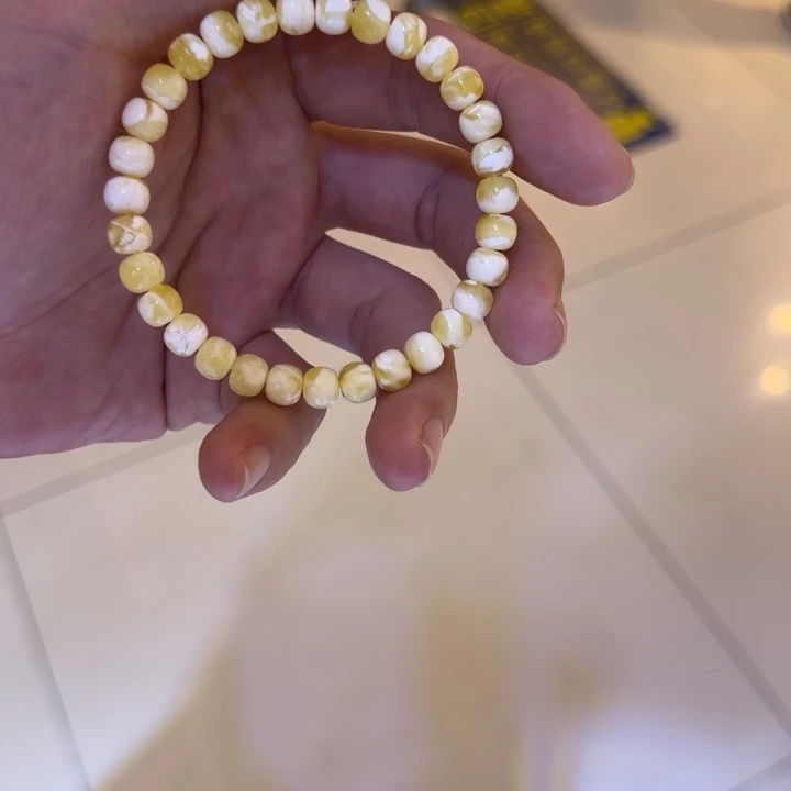 手链琥珀未镶嵌蛇****熊蜜蜡