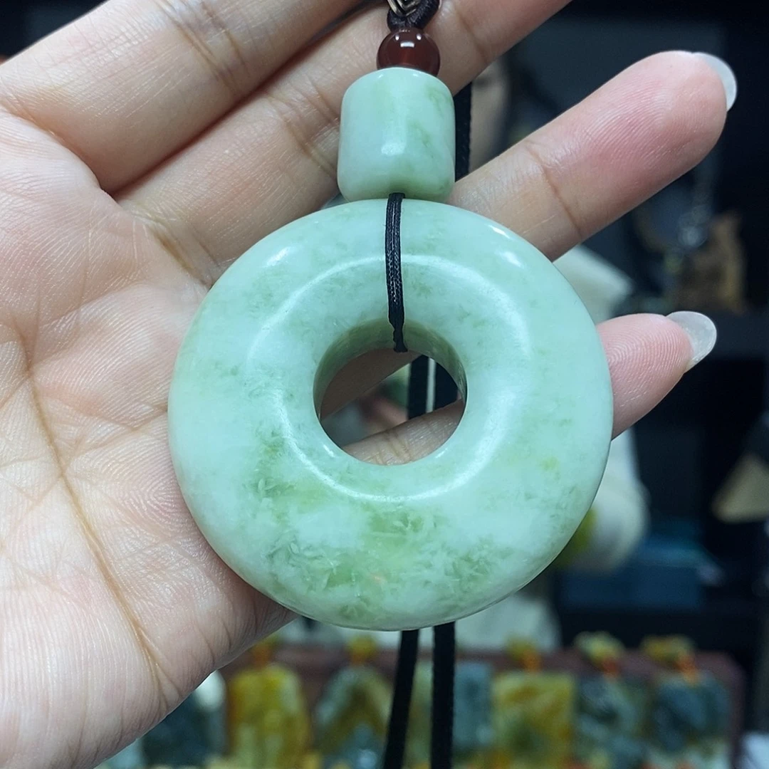 未镶嵌岫玉挂件吊坠项链
