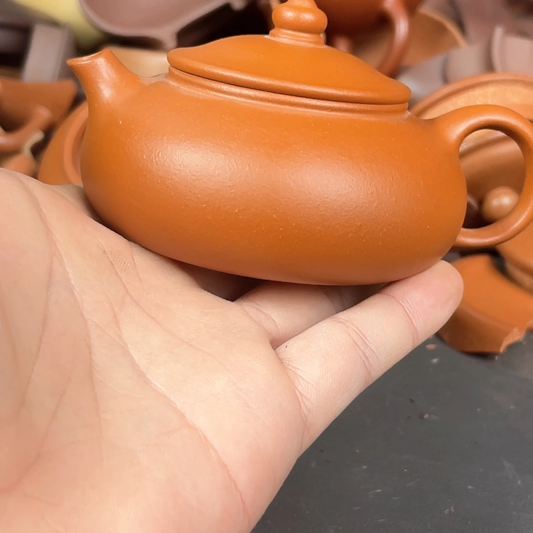 茶壶紫砂李丹朱泥全手寒江160