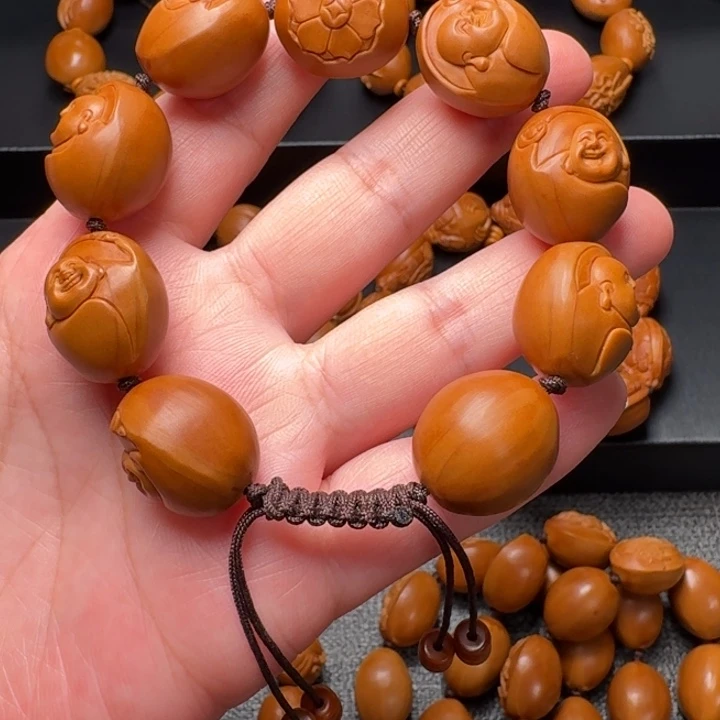手串/手链橄榄核浮雕弥勒微花不支持退换