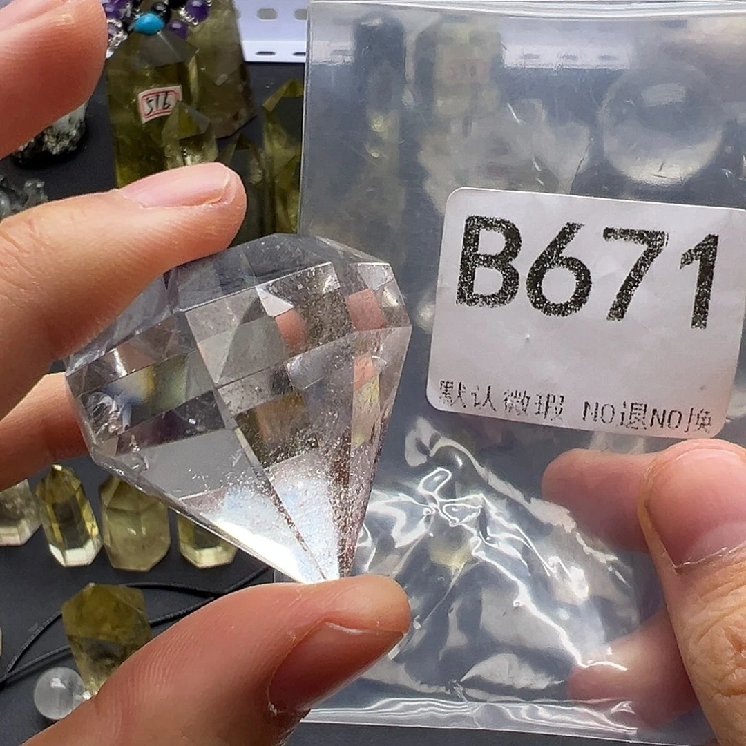 珠宝半成品水晶未镶嵌