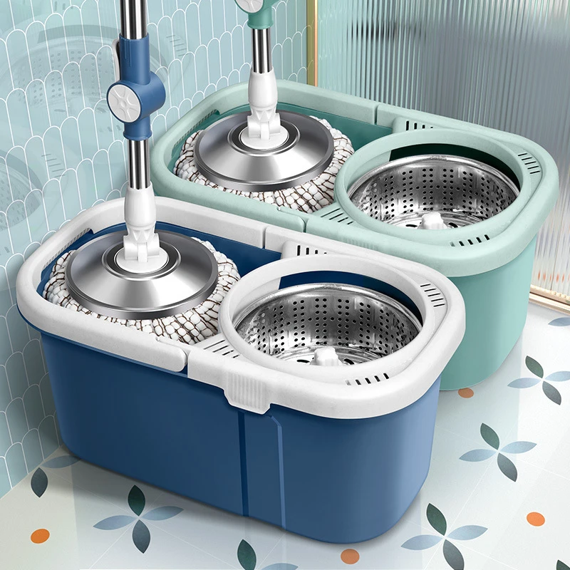 旋转拖把家用一拖净加大加厚干湿两用水桶一体拖地自动脱水免手洗