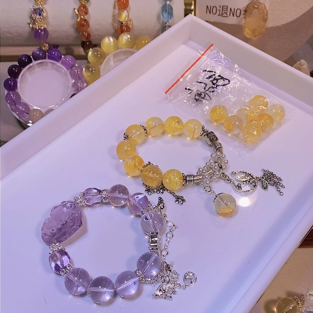 水晶手链未镶嵌?**敏