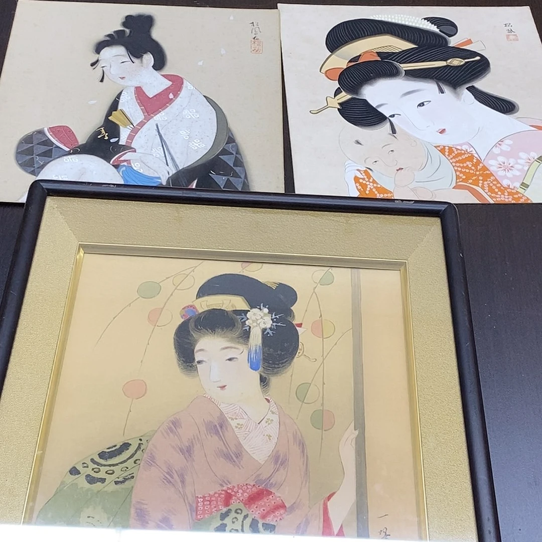 空***句横款装饰画人物画