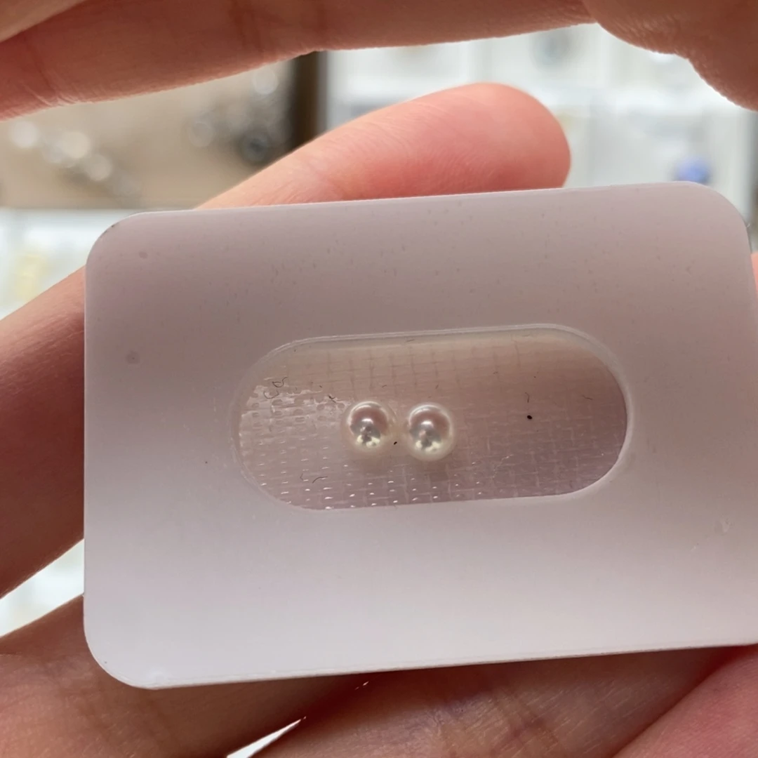 淡水珍珠耳饰银S925镶嵌