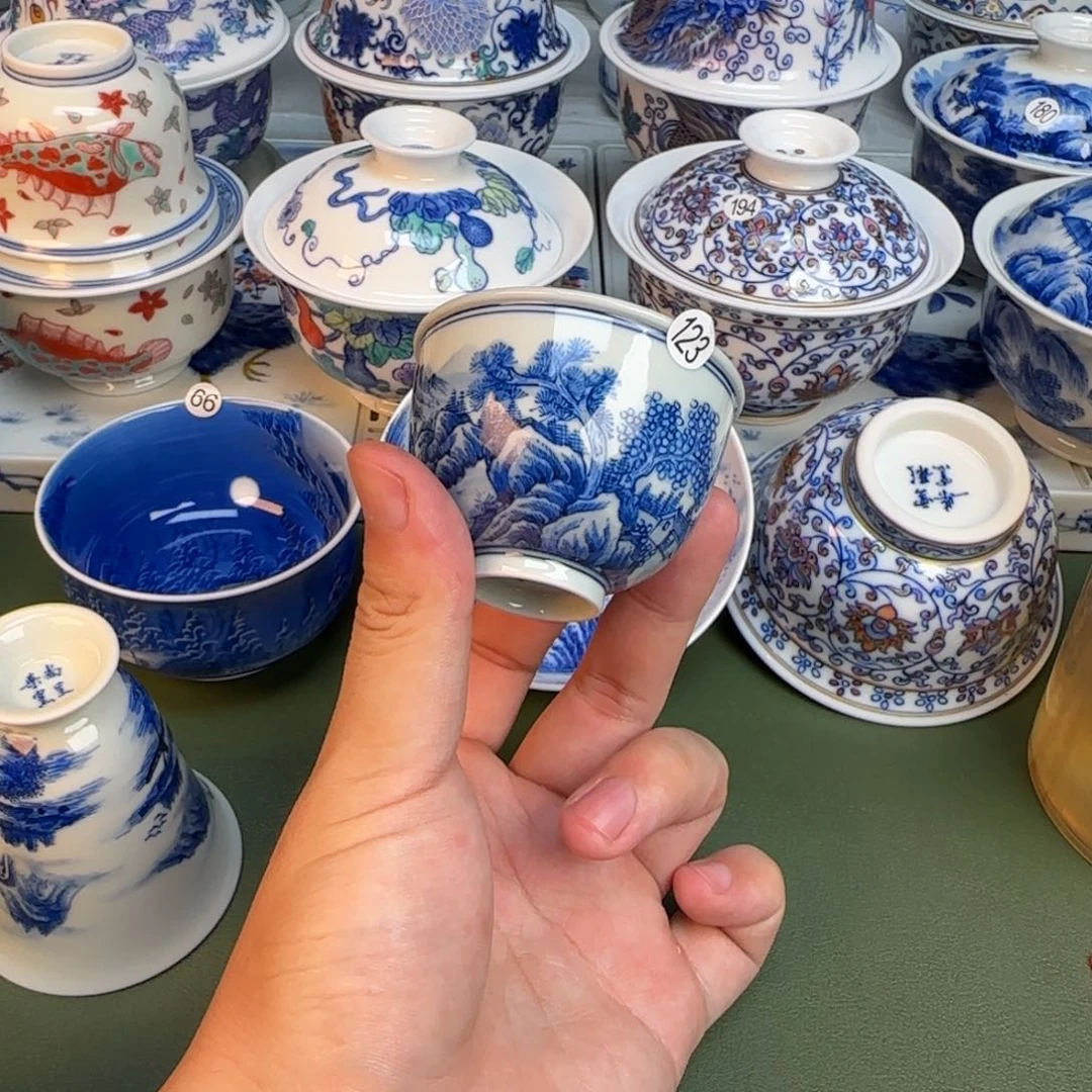 彦祖纯手工手绘茶具123