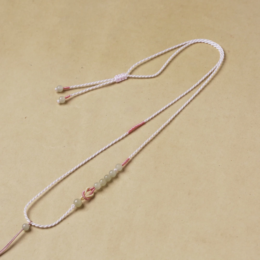 纯手工编织和田玉吊坠绳编项链绳挂坠配绳手工可调节102