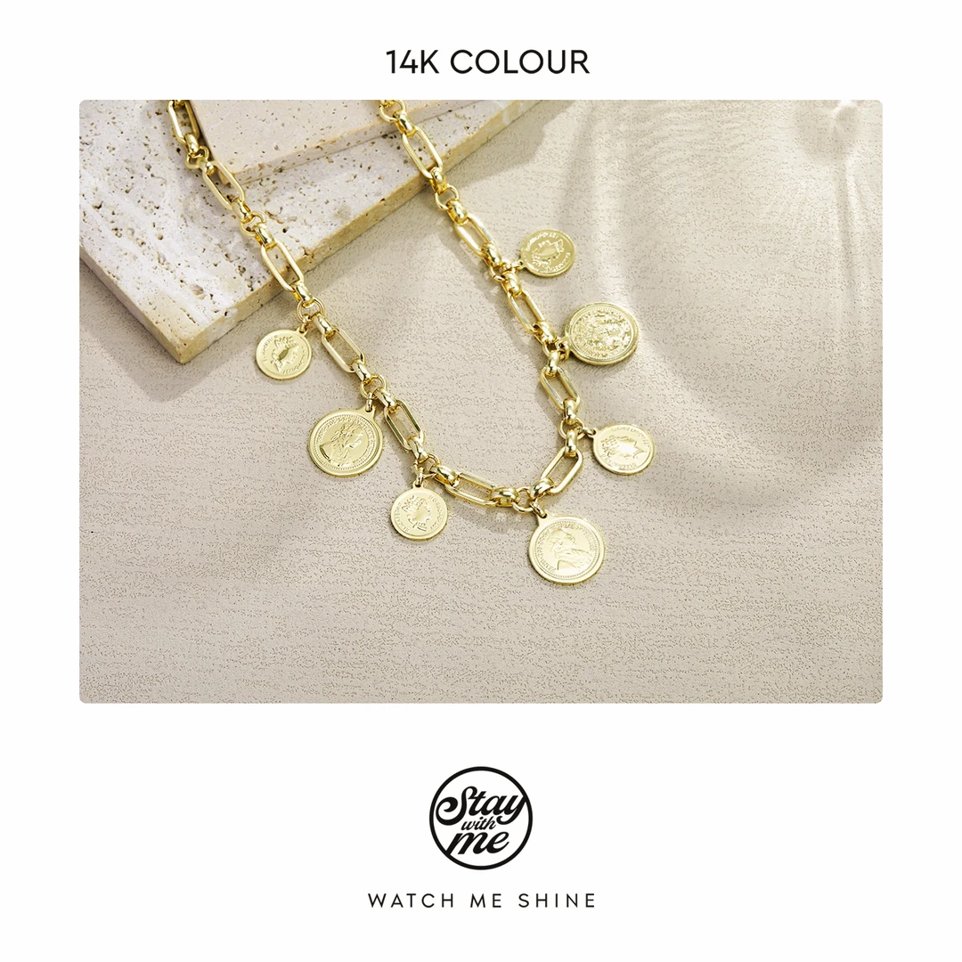 STAY WITH ME 铜合金项链 小众设计N1317项链