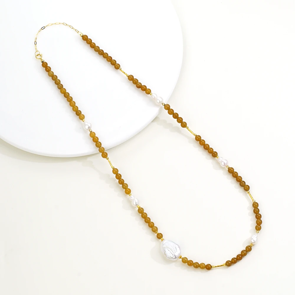 18K糖玉珍珠项链（40+5）46232