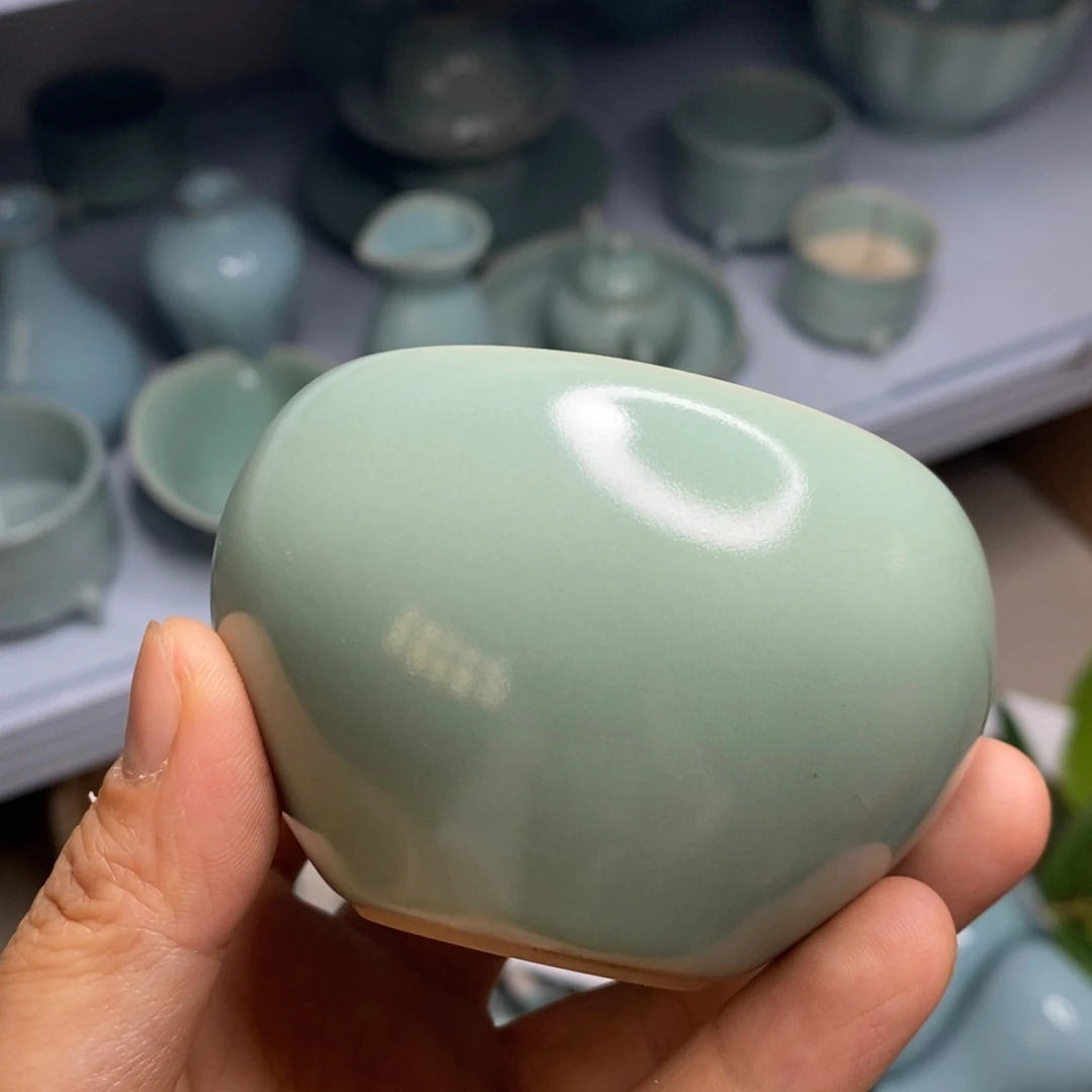 瓷片汝州原矿原釉微瑕