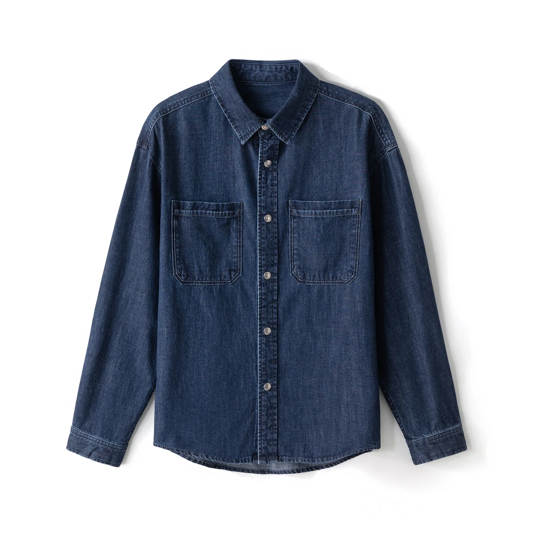 凡客纯棉轻薄牛仔衬衫