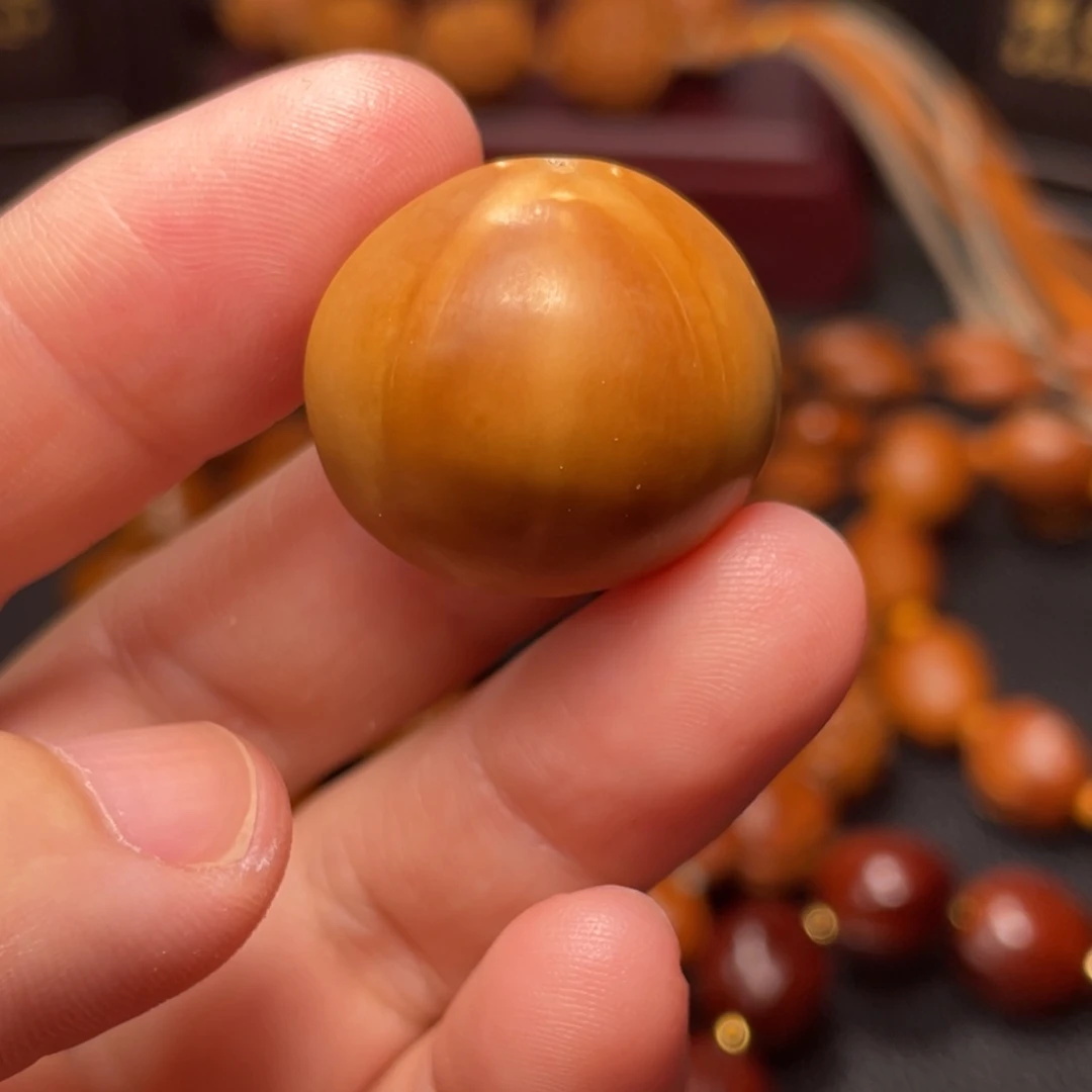 橄榄核手串/手链2.45四花老油核三通