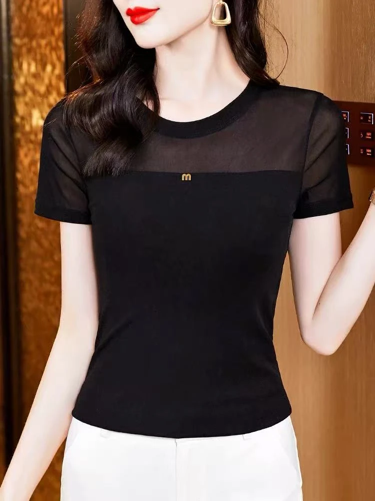 女款百搭短袖T恤259-519