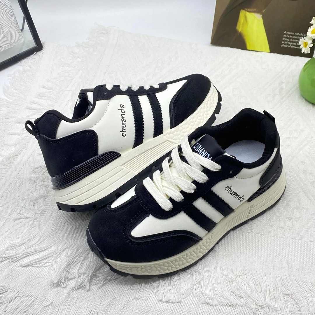 2025年春秋韩版阿甘鞋女款厚底时尚运动休闲跑步女鞋