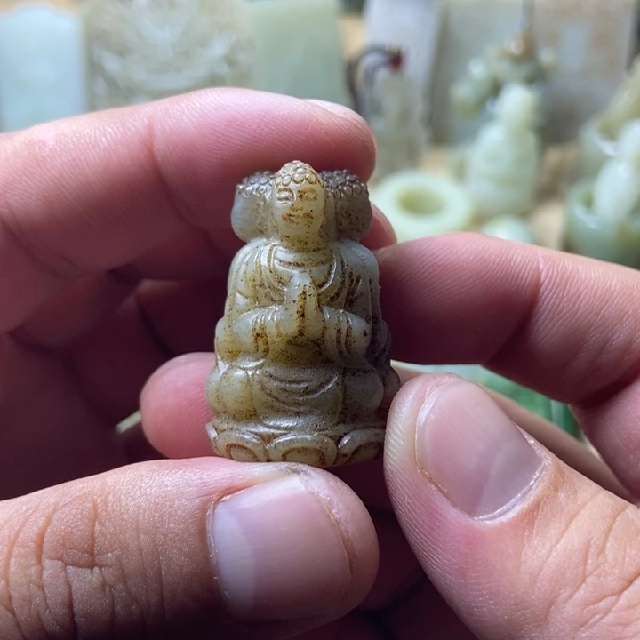 和田玉未镶嵌挂件