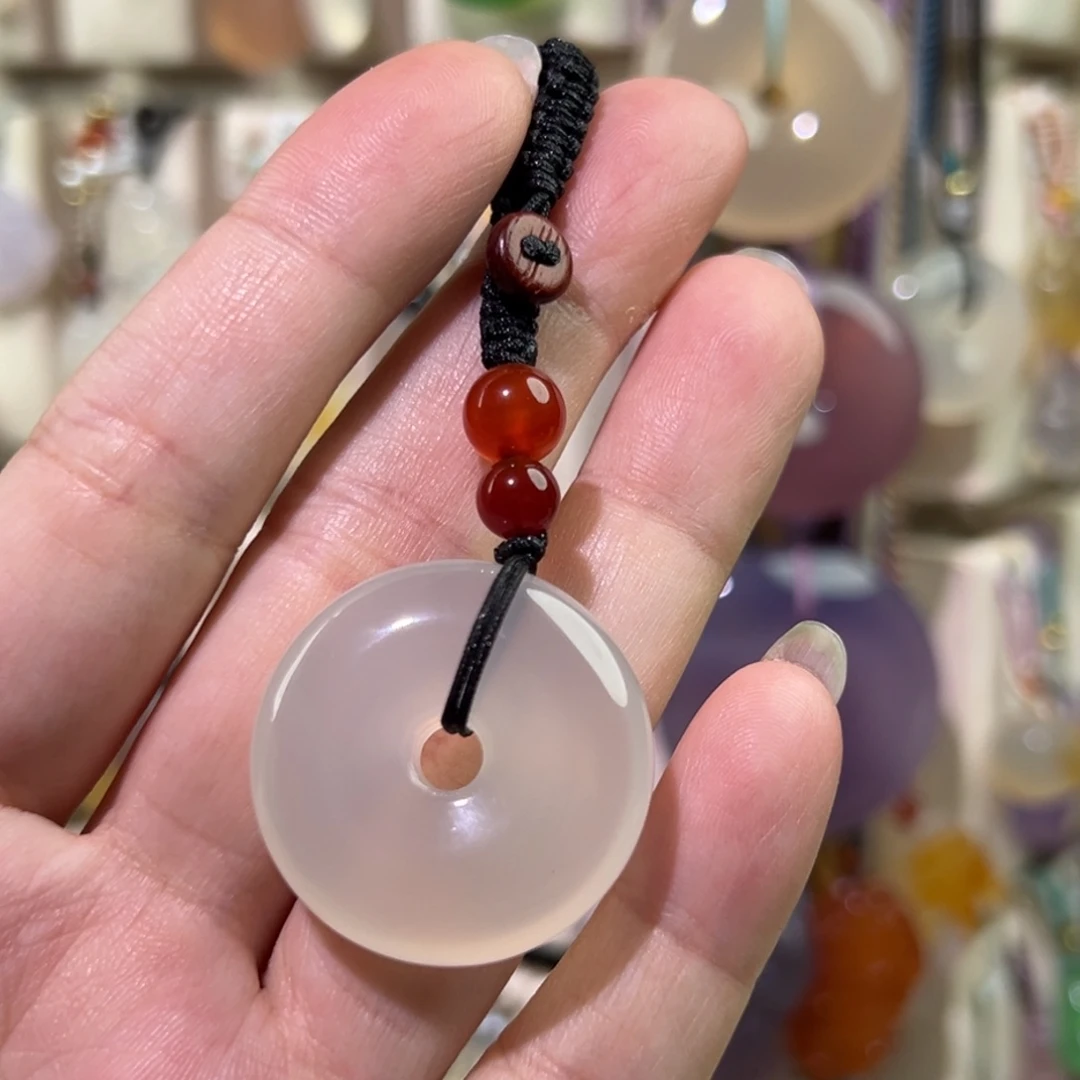 玛瑙/玉髓未镶嵌吊坠(赠链)
