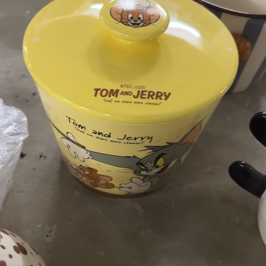 瓷正品猫和老鼠泡面桶