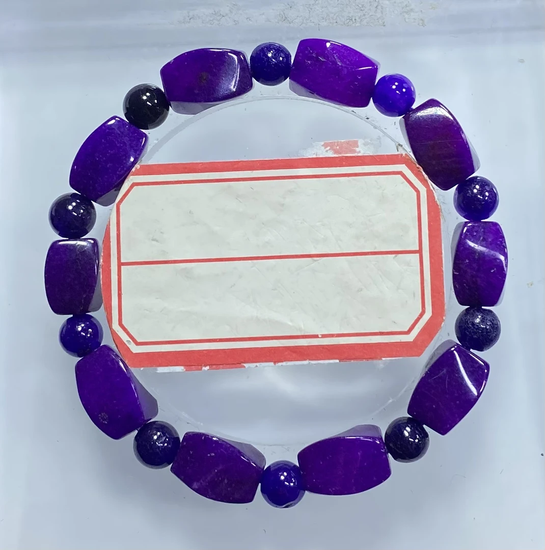 紫色随性8mm手串发一条I72