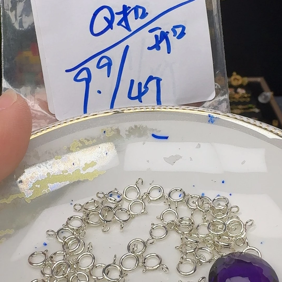 紫晶银S925镶嵌颈饰紫水晶925镶嵌122