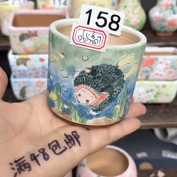 手工制作多肉花盆