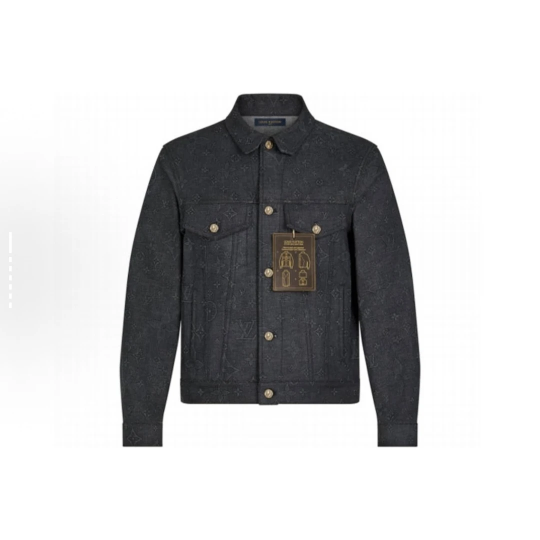 未使用 LouisVuitton/路易威登 暗纹满印牛仔外套48码BB10424