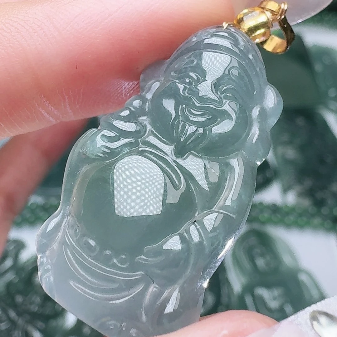 翡翠未镶嵌颈饰111