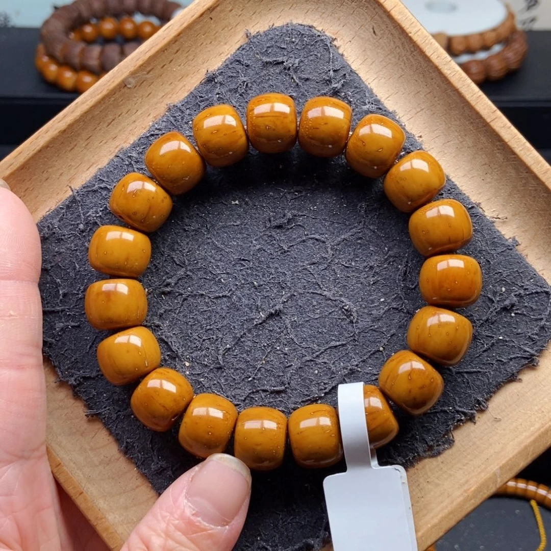 紫金鼠手串13mm近实心黄金甲老型短轴