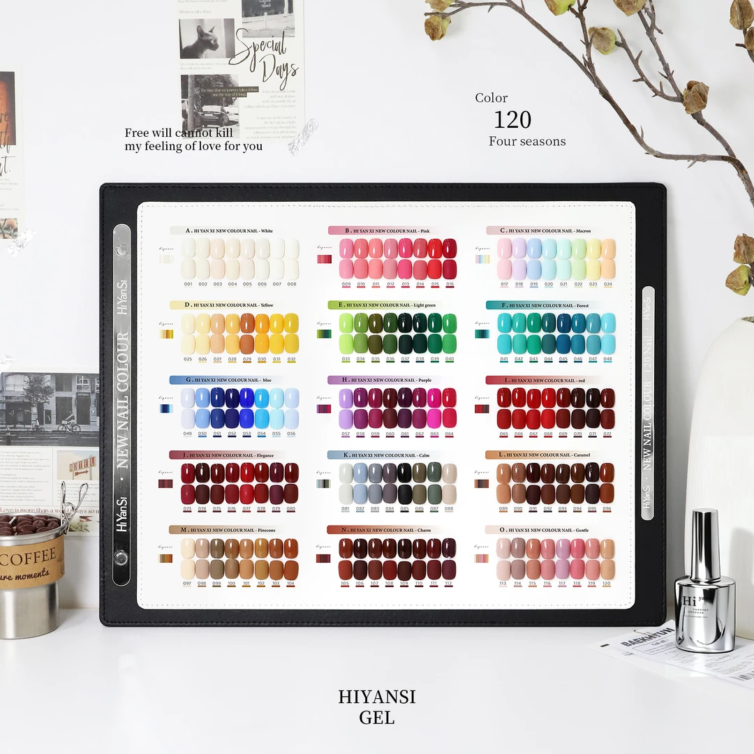 欧町颜-绘妍希120色彩美甲店专用纯色实色甲油胶套装网红流行爆款