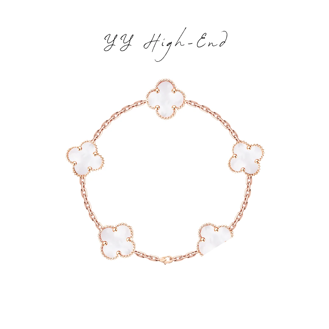 【香港高版本】CNC精 V金  高奢四叶草手链气质款