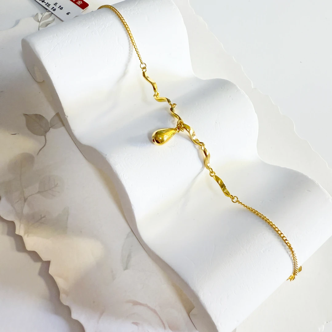 不支持七天无理由【水滴黄金手链】足金999