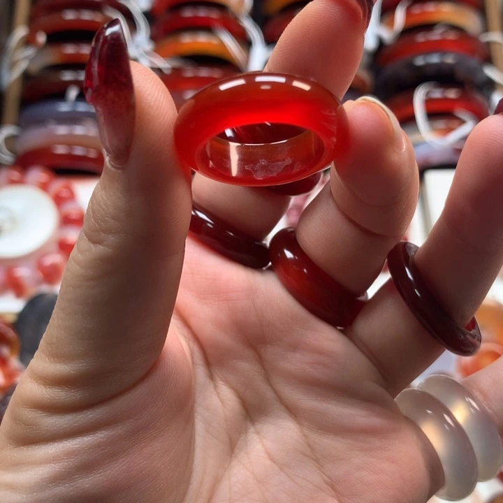 玛瑙/玉髓戒指未镶嵌薇****级