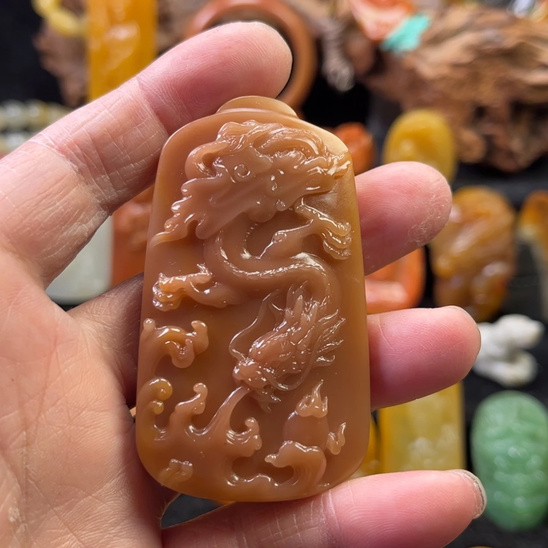 石英质玉未镶嵌挂件