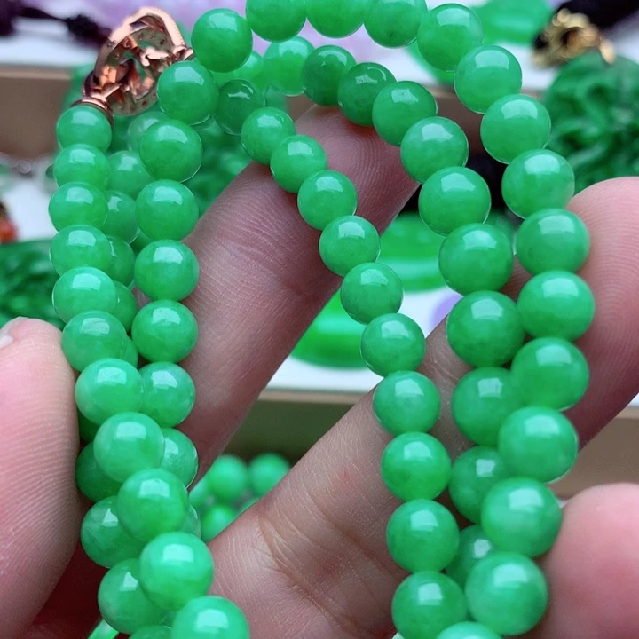 翡翠未镶嵌毛衣链