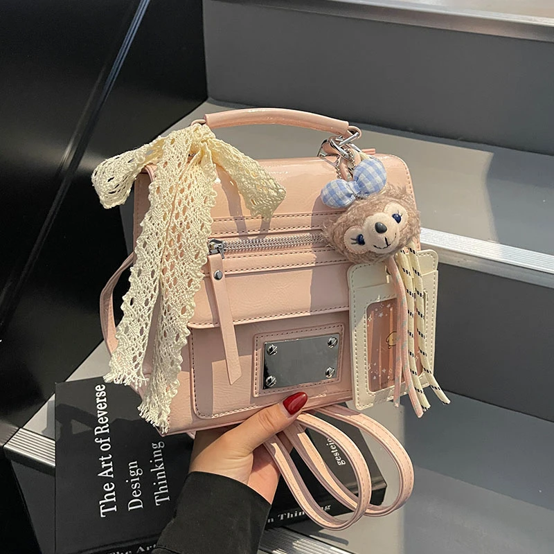 艾米兔女包2025新款潮流时尚ins手提包休闲通勤百搭小众双肩包