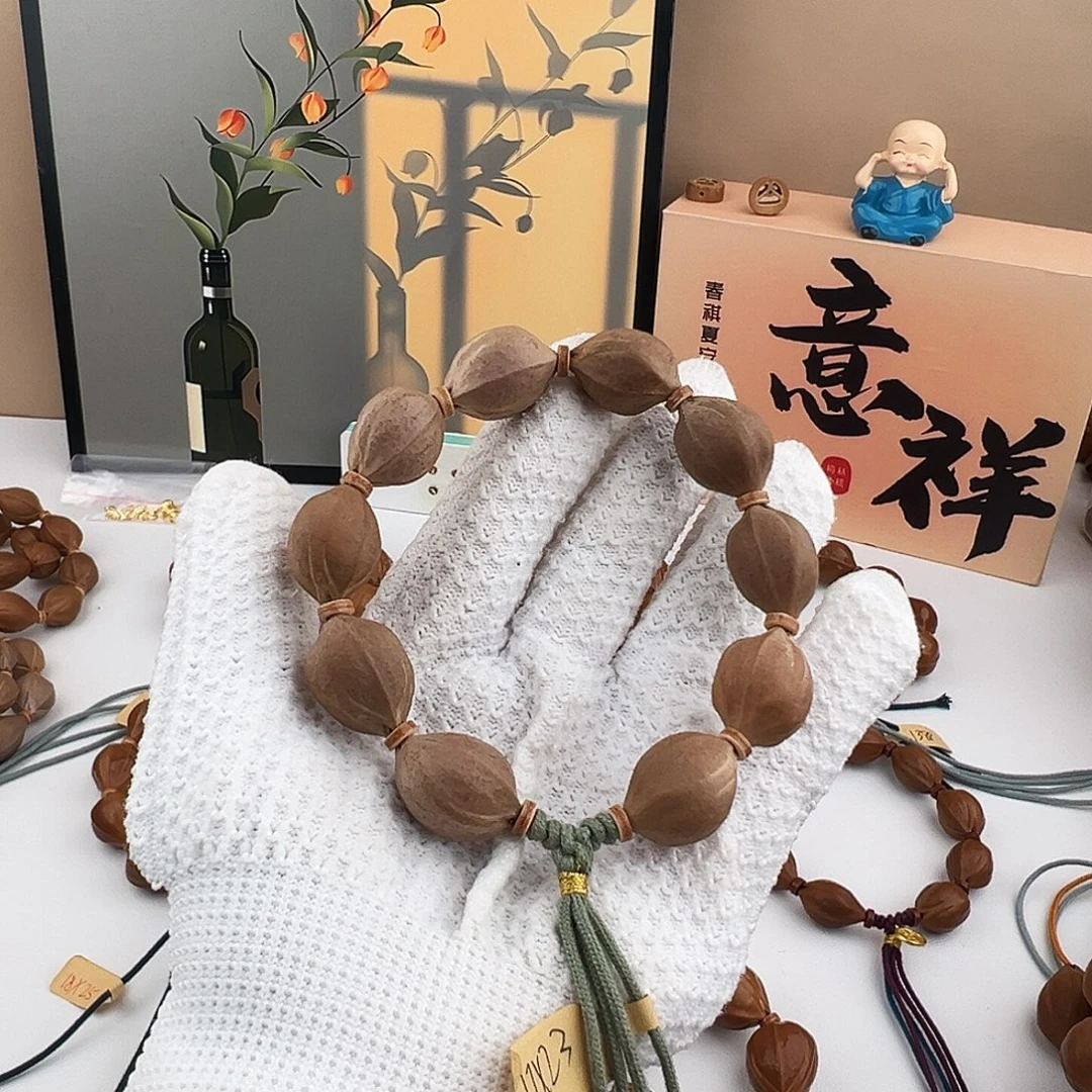 小***以橄榄核手串/手链1726梅林铁核