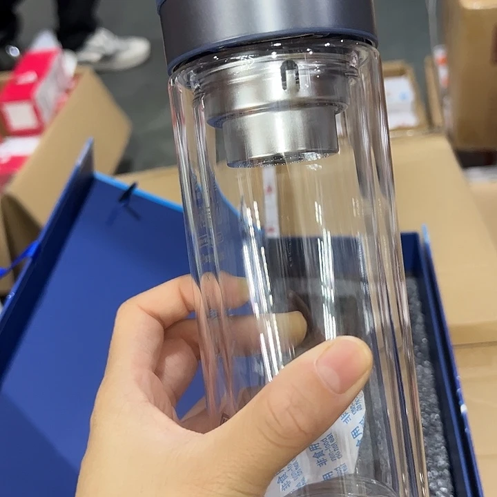 抗菌呗34034034灰色玻璃杯➕杯套