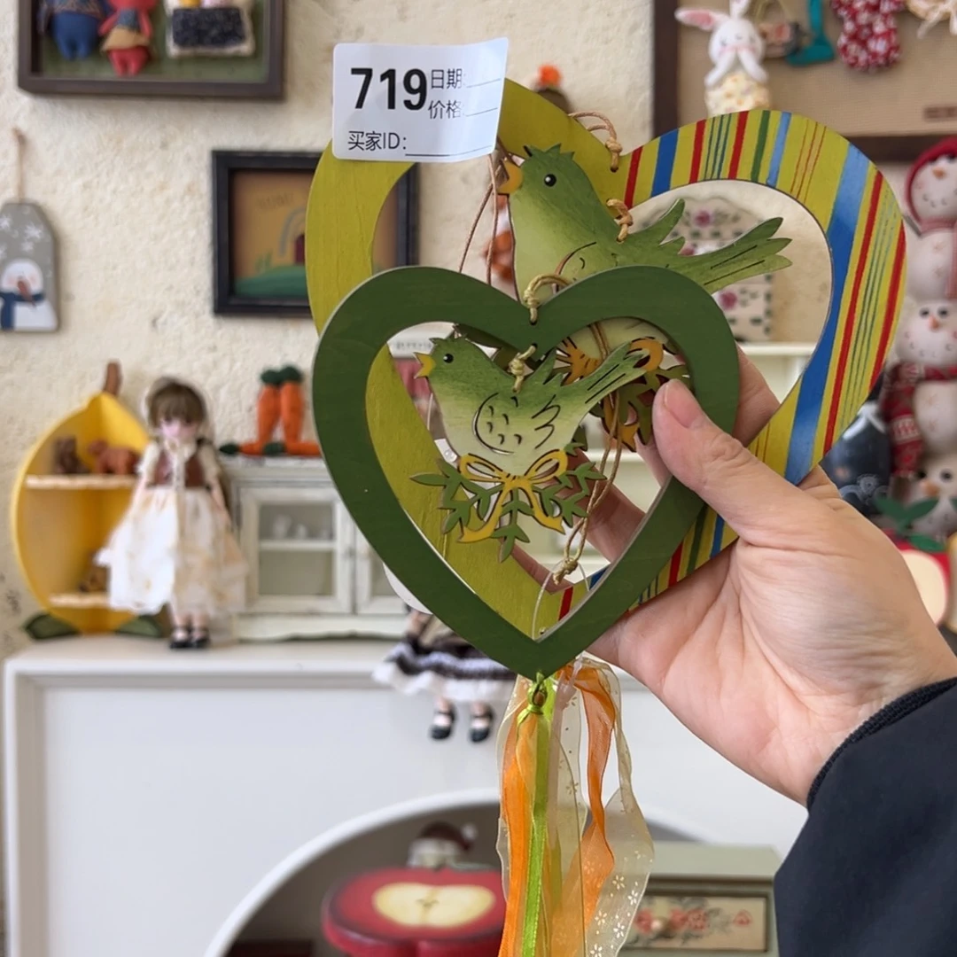 木默认微瑕！外贸样品摆件挂件719