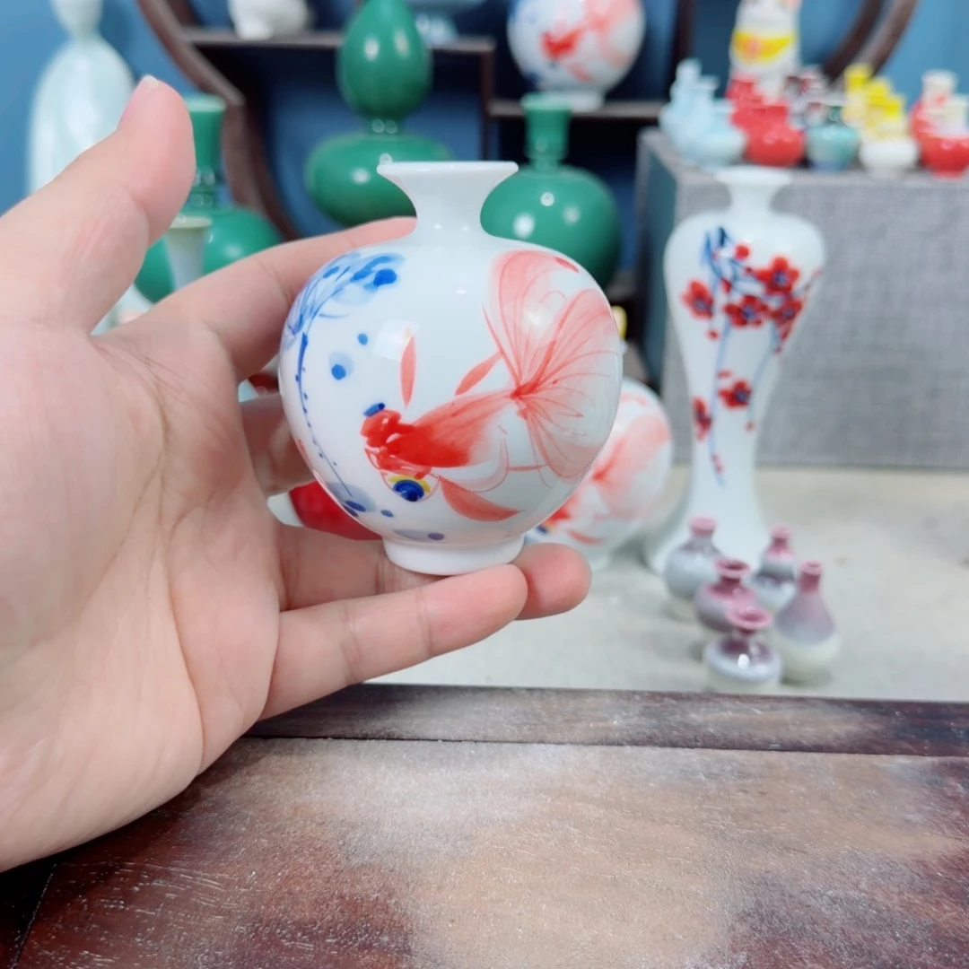 陶瓷手工小花器摆件