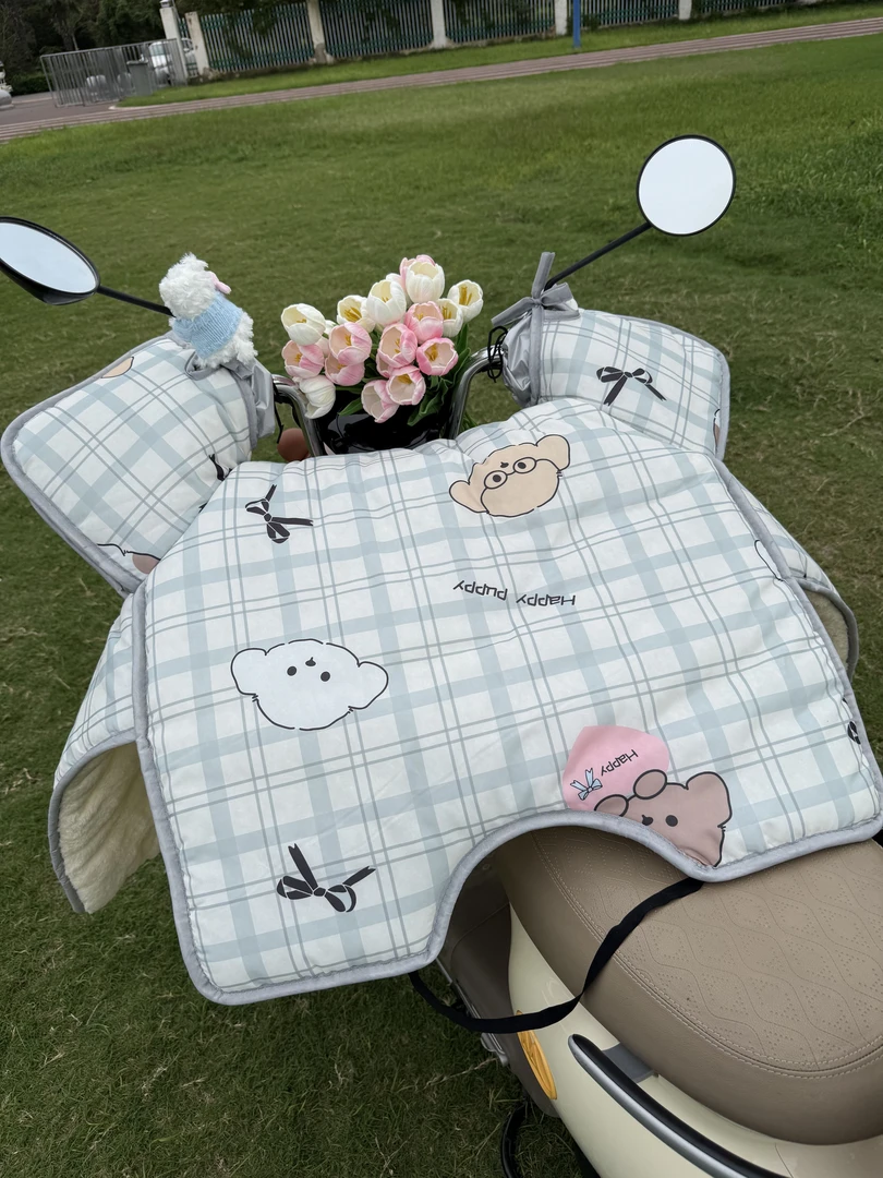 电动车冬季加厚加大加绒防水保暖挡风被三轮车摩托通用立体手把