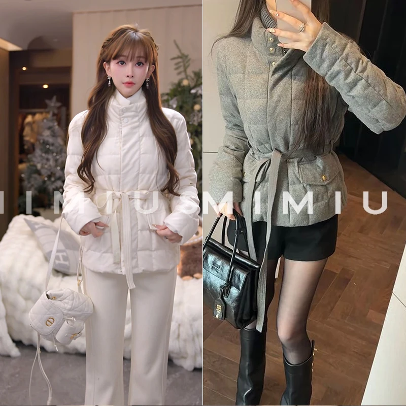 【mimius】P 可溯源三星安心羽绒 羊毛立领系带羽绒服 汉服 G12038