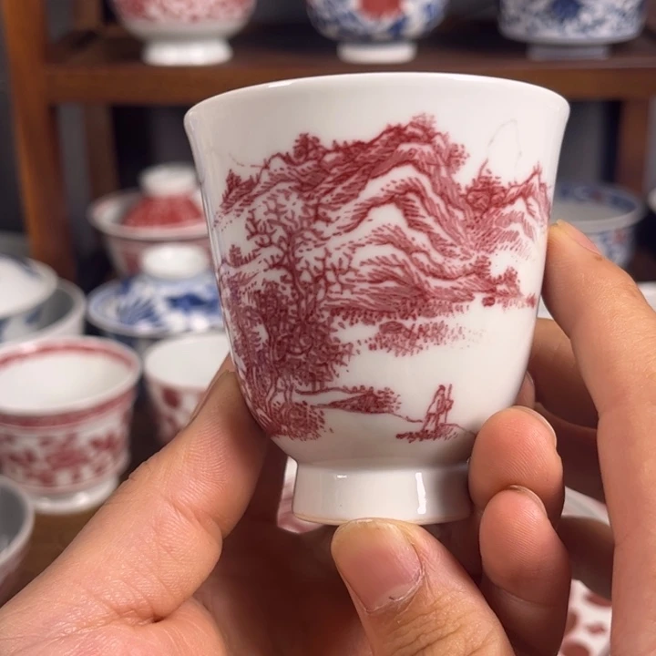 景德镇原矿釉里红陶瓷