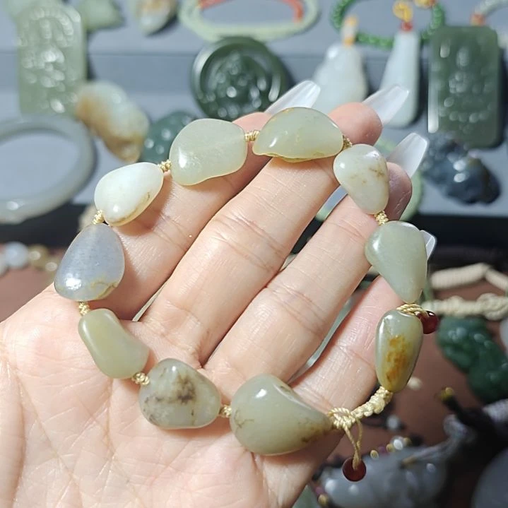 和田玉（糖玉）未镶嵌手链